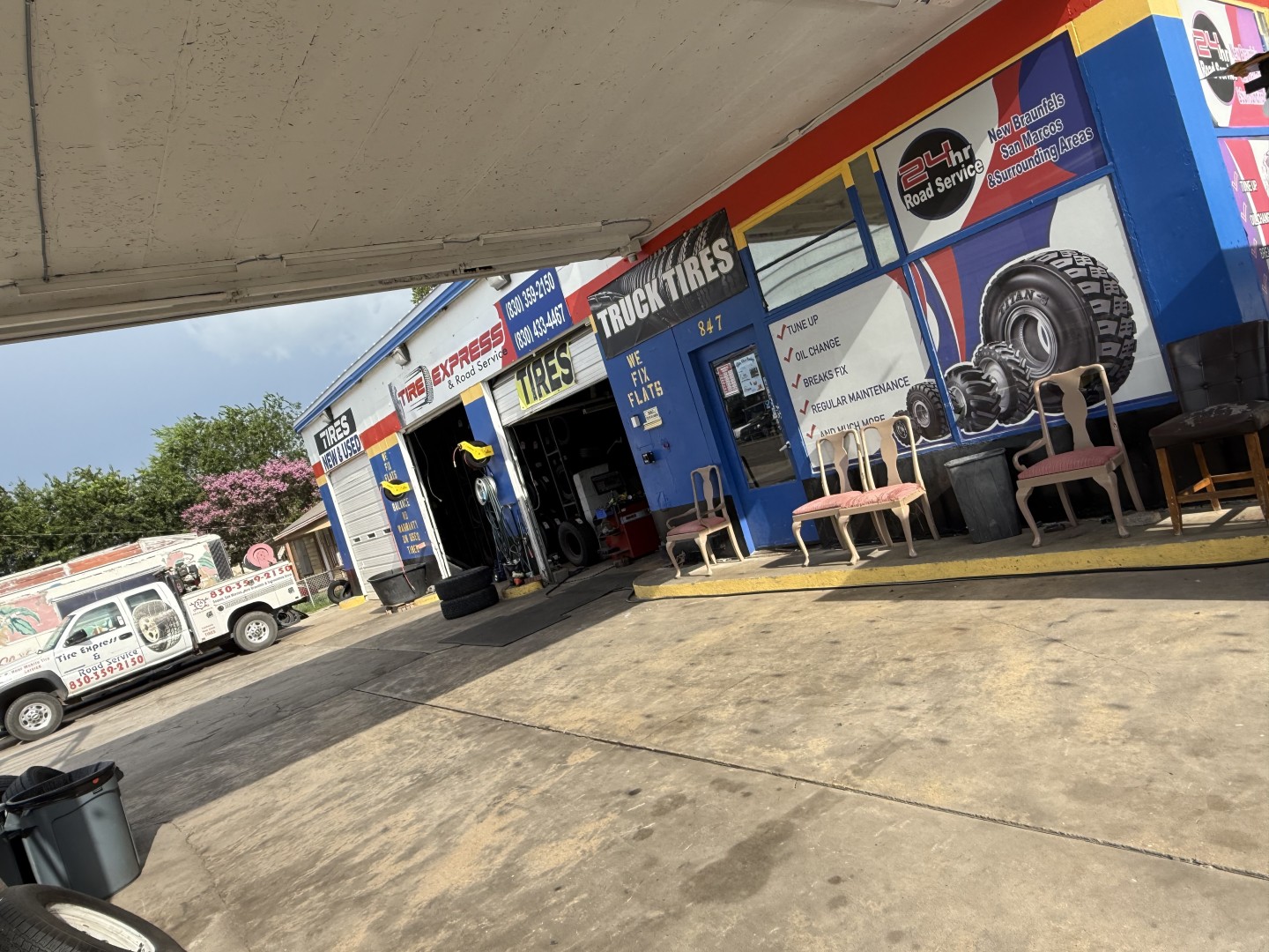 Tire repair services in Seguin